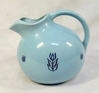 Turquoise Cronin Ball Pitcher – Vintage Ceramic Decor 1
