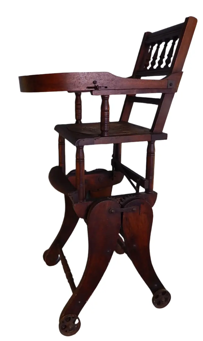 Victorian-Era Dual-Function Stroller And High Chair 1