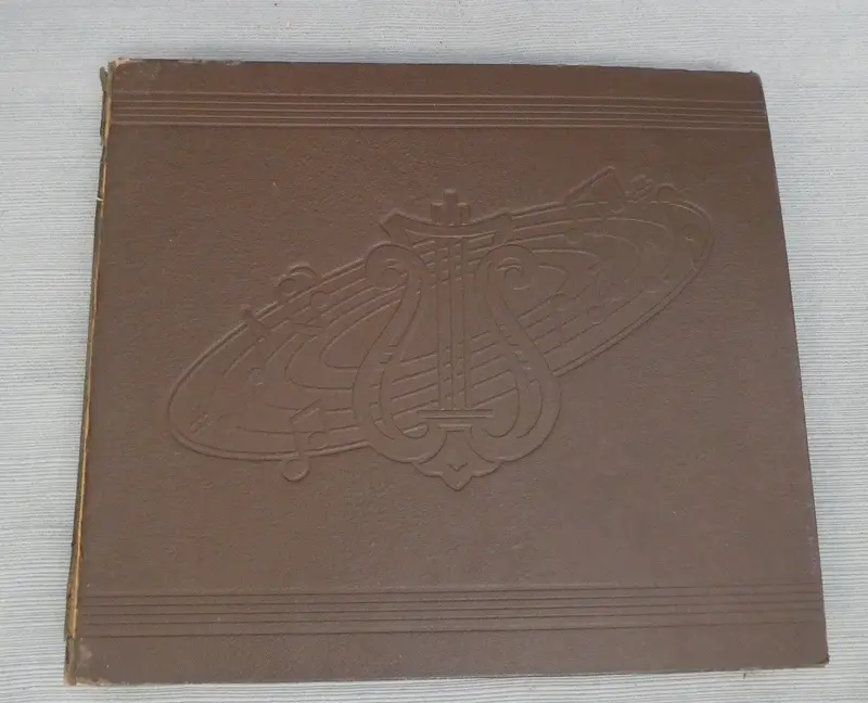 Vintage Harlich Record Folder With Ten Original 78 Rpm Albums 2