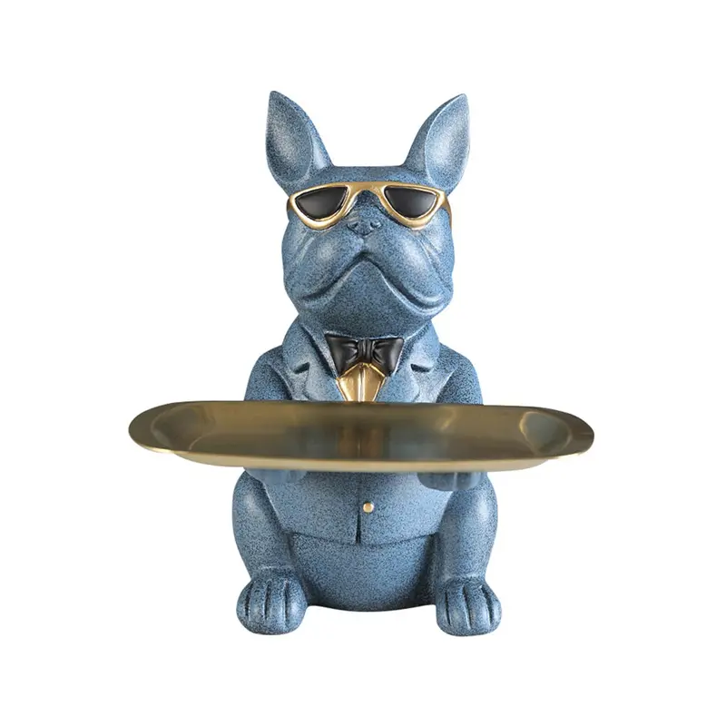 Whimsical Resin Bulldog Desktop Organizer 3