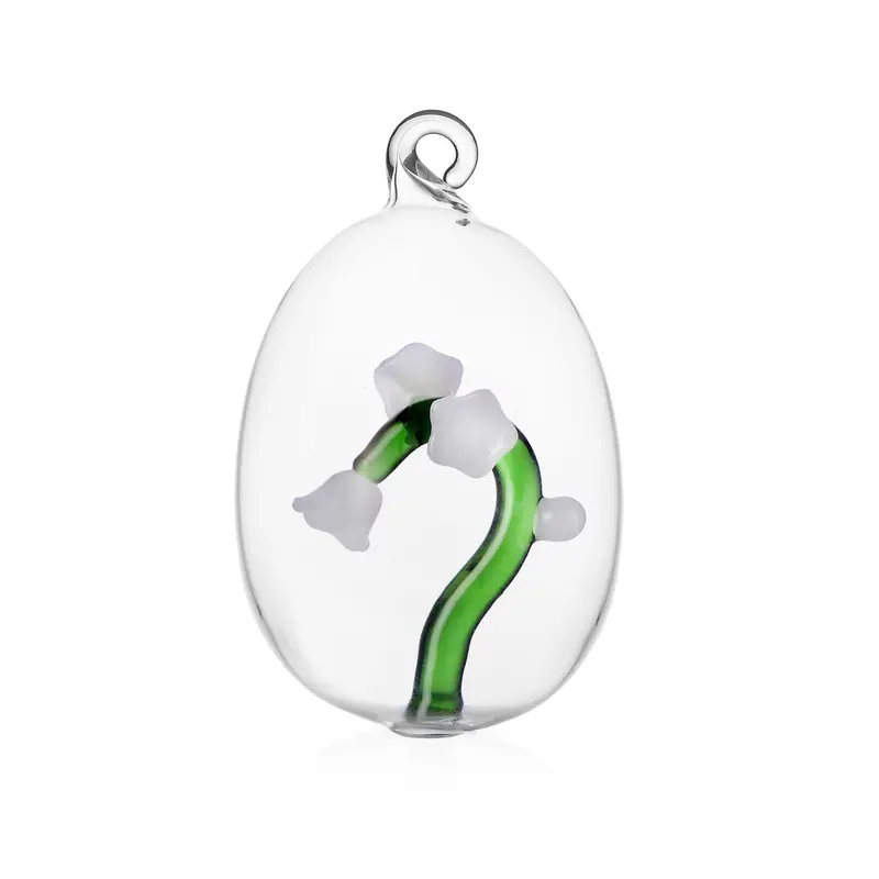 White Flower Glass Ornament – Botanica Collection By Alessandra Baldereschi For Ichendorf 1