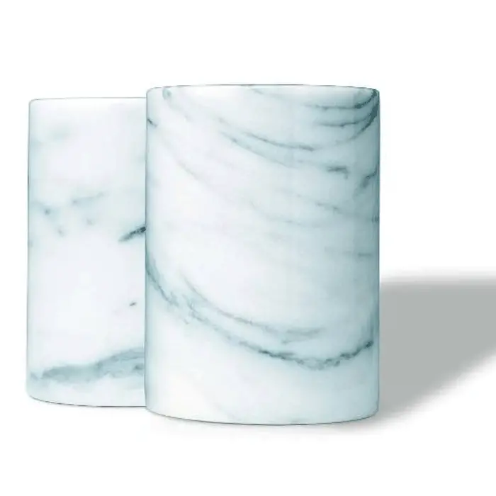 White Marble Champagne Cooler – Elegant Temperature Control 1