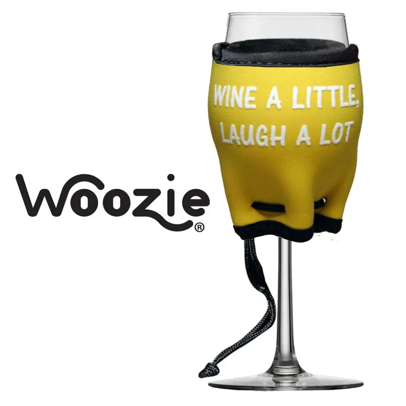 Woozie Slogan Tote: Wine A Little, Laugh A Lot 1